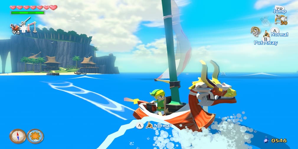 Zelda Wind Waker sea